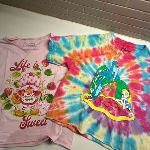 Strawberry shortcake Tee & Tie-Dye Alice in Wonderland Tee